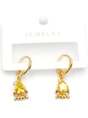 Skygo Balık Küpe - Altın