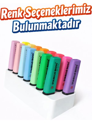 Yapı3D 14’lü Fosforlu Kalem Standı | Stabilo Boss Uyumlu Kalemlik | Masaüstü Organizer | Minimal Tasarım