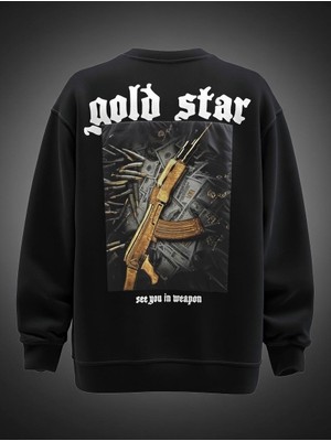 Uysal Elegance Kapüşonsuz 3 Iplik Sweatshirt