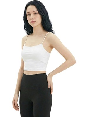 Newhappylife Kadın Şık Büstiyer & Ip Askılı Crop & Kadın Iç Giyim & Dış Giyim & Penye Bluz