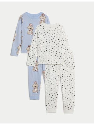 Marks & Spencer Uzun Kollu 2’li Pijama Takımı