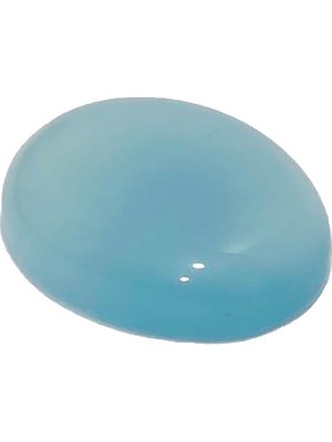 Hasyılmaz Kabaşon Kesim Doğal Aqua Kalsedon Taşı 18,90 Karat A007