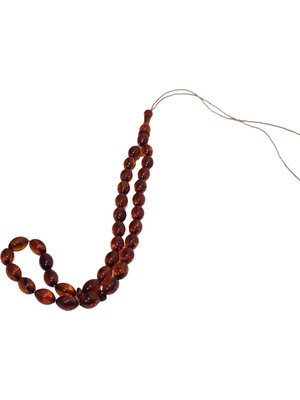 Hasyılmaz Doğal Kaya Damla Kehribar Tesbih 33LÜK 8,40 Gram