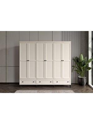 Doressa Duns Moon 6 Kapılı Gardırop
