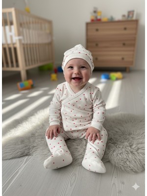 ruhaay Bebek Yeni Doğan Baskılı Mevsimlik Bereli Patikli Alt Üst Takım