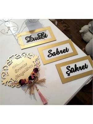 Evsay Pleksi Kapı ve Duvar Süsü Kapı Aksesuarı