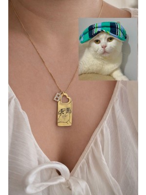 Sirius Jewelry 925 Gümüş | Kalpli Silüet Kolye