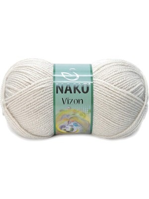 Skygo 1 Adet Vizon Premium Akrilik El Örgü Ipi Yünü Renk NO:6383 Mantar Beji