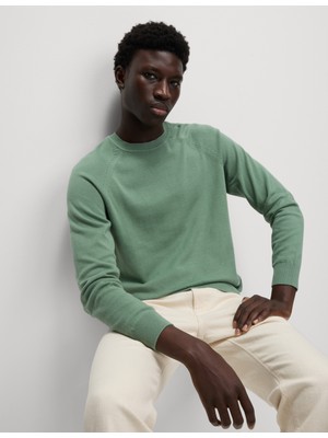 Marks & Spencer Pure Cotton Yuvarlak Yaka Triko Kazak