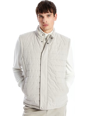 Lc Waikiki Yeni Sezon Standart Kalıp Dik Yaka Süet Erkek Yelek