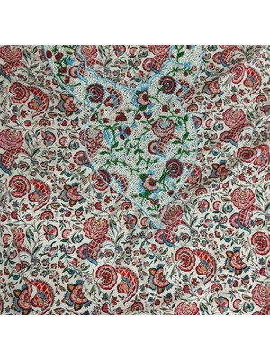Hasyılmaz Işlemeli Hint Elbise Kumaşı 370X110CM (Model 1)