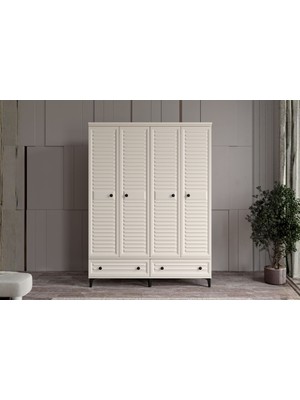 Doressa Risk Moon 4 Kapılı Gardırop