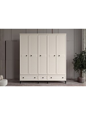 Doressa Risk Moon 5 Kapılı Gardırop