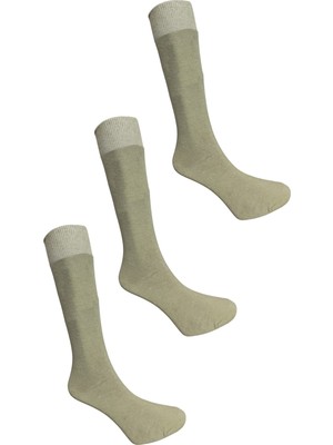 Maruf Shop 3 Adet Askeri Alanda Kullanıma Uygun Likralı Pamuklu Soket Çorap Haki