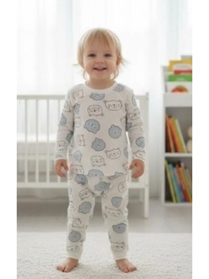 Ruhaay Çocuk Pamuk Baskılı Alt Üstü Takım 1-3 Yaş
