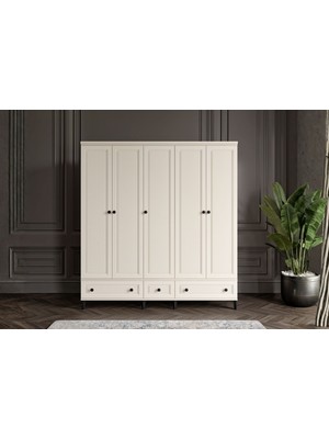 Doressa Zare Moon 5 Kapılı Gardırop