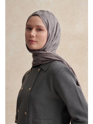 Küllü Gri Carell Dama Jakar Italyan Ipekli Şal