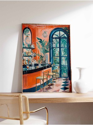 Ninastore Retro Kokteyl Bar Baskısı Vintage Kokteyl Posteri Yiyecek ve Içecek Sanatı Mutfak Posteri Mutfak Dek