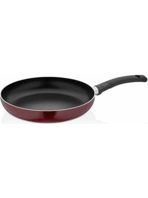 Skygo 26 cm Bordo Renk Gövde Yanmaz Yapışmaz Teflon Tava