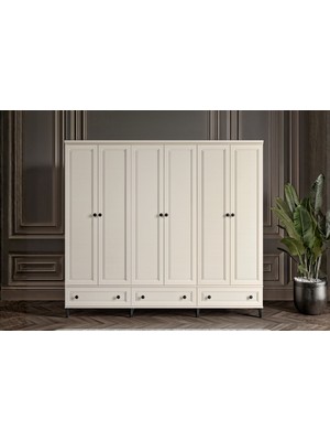 Doressa Zare Moon 6 Kapılı Gardırop