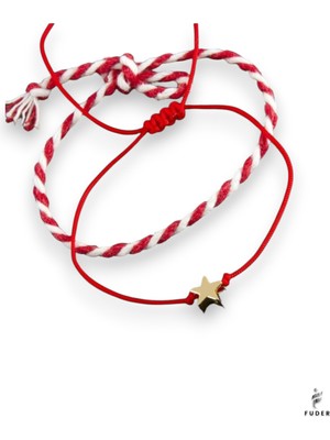 Fuder Yıldız Ip ve Marteniçka Bileklik (20 Adet)