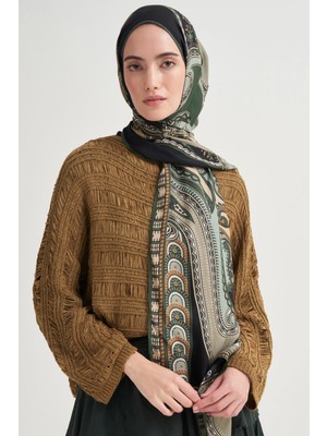 Zümrüt Yeşili Carell Lavina Incira Viskon Şal