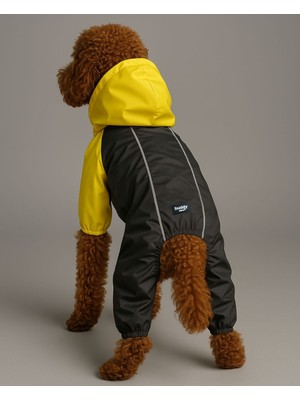 Feyza Design Yüksek Performanslı Renkli Köpek Yağmurluğu ve Rüzgarlığı, Reflektörlü Tasarım