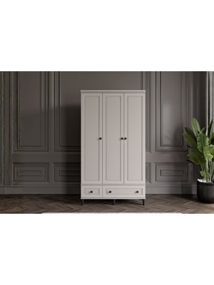 Doressa Zare Sand 3 Kapılı Gardırop