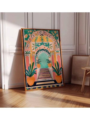 Ninastore Geleneksel Islami Dekorasyon Fas Posteri Islami Poster Arapça Baskı Müslümanlar Için Hediye Islami H