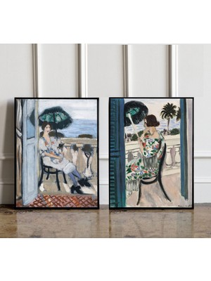 Ninastore 2'li Henri Matisse Poster Seti Matisse Güzel Baskı Henri Matisse Duvar Sanatı Henri Matisse Duvar De