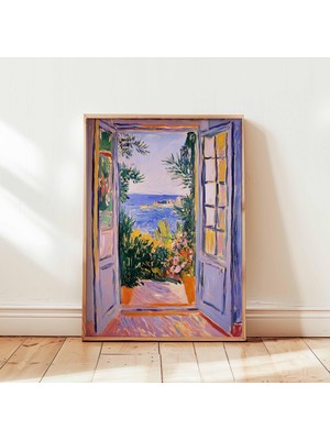 Ninastore Henri Matisse Açık Pencere Posteri Matisse Çiçek Baskısı Botanik Duvar Sanatı Modern Sanat Çiçek Bas