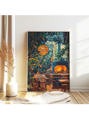 Ninastore Henri Matisse'den Esinlenilmiş Poster Pizza Baskısı Pizza Posteri Matisse Sanat Baskısı Mutfak Baskı