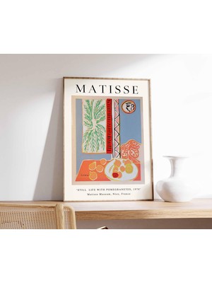 Ninastore Henri Matisse Posteri: Narlı Natürmort, Matisse Çiçek Baskısı, Henri Matisse Sergi Posteri: Çiçek Ba