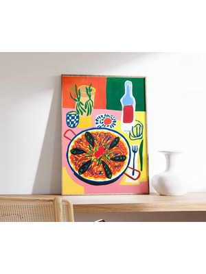 Ninastore Ispanyol Yemekleri Posteri Pella Posteri Ispanyol Posteri Yemek Masası Yemek Baskısı Mutfak Posteri