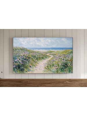 Ninastore Ilkbahar Çayırı Çerçeveli Tv Duvar Sanatı Ilkbahar Duvar Kağıdı Yabani Çiçek Samsung Ekran Koruyucu