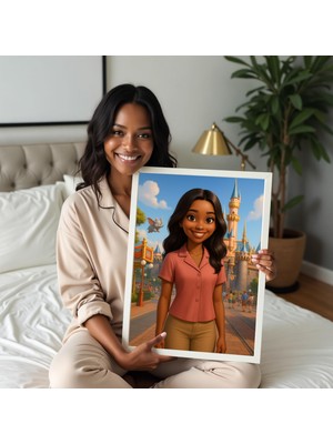 Ninastore Pixar Tarzı Fotoğraftan Portre Kişiselleştirilmiş Çizgi Film Hediyesi Çiftler Aile Çocuklar Için Eşs