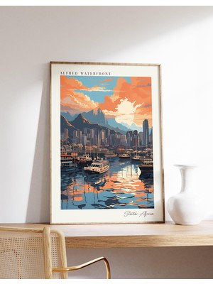 Ninastore Alfred Waterfront Seyahat Posteri | Güney Afrika Seyahat Dekorasyonu | Güney Afrika Posteri | Alfred