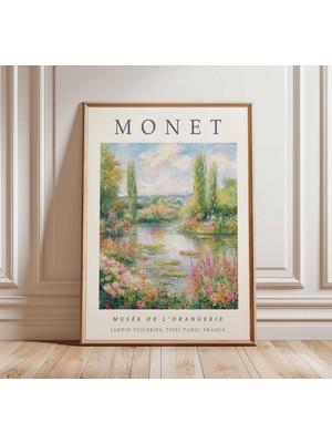 Ninastore Claude Monet Posteri, Monet Baskısı, Botanik Poster, Çiçekli Dekor, Vintage Ev Dekorasyonu, Doğa San