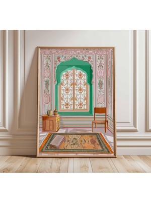 Ninastore Islami Namaz Odası Duvar Sanatı Müslüman Duvar Sanatı Islami Mimari Baskı Orta Doğu Dekorasyonu Cami
