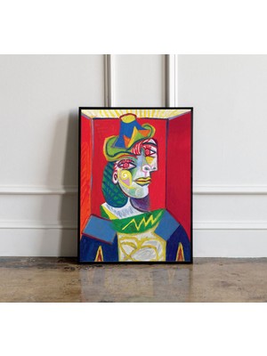 Ninastore Picasso - Kadın Baskısı Pablo Picasso Sergisi Posteri Picasso Sergisi Baskısı Minimalist Baskı Hediy