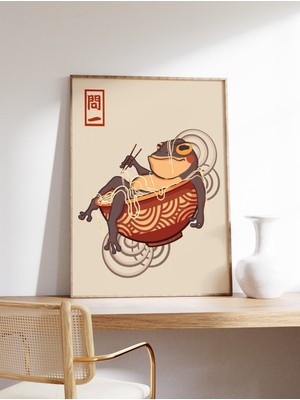 Ninastore Matsumoto Hoji Sanat Baskısı Japon Posteri Kurbağa Matsumoto Hoji Vintage Sanat Baskısı Hayvan Sanat