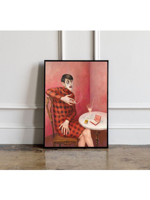 Ninastore Otto Dix - S. Von Harden Portresi Baskısı Otto Dix Sergisi Posteri Minimalist Baskı Hediye Fikri Çağ