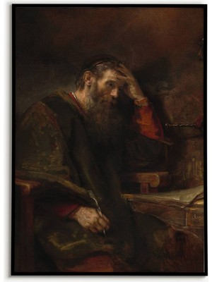 Ninastore Rembrandt Havari Pavlus Posteri Duvar Sanatı Poster Baskısı Duvar Dekoru Sanat Baskıları Barok Sanat