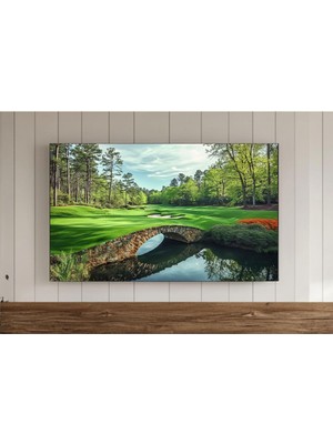 Ninastore Golf Sahası Çerçeveli Tv Sanatı Pop Art Tarzı Samsung Duvar Kağıdı Modern Duvar Dekoru Dijital Indir