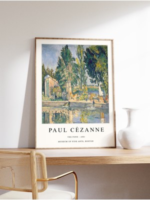 Ninastore Paul Cezazane Sergi Baskısı Gölet Cezazane Sanat Posteri Manzara ve Doğa Dekoratif Sanat Hediyesi A1