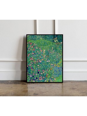 Ninastore Gustav Klimt'in Bahçe Tablosu Posteri, Gustav Klimt Duvar Sanatı, Botanik Baskı, Çiçek Sanatı Baskıs