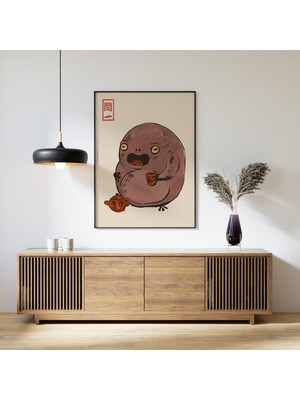 Ninastore Matsumoto Hoji Sanat Baskısı Japon Posteri Kurbağa Matsumoto Hoji Vintage Sanat Baskısı Hayvan Sanat
