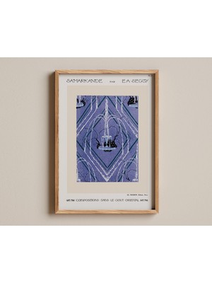 Ninastore Art Deco Çeşme Deseni Baskı E.a. Séguy Pochoir Baskı Klasik Art Nouveau Tarzı Antik Tekstil Tasarımı