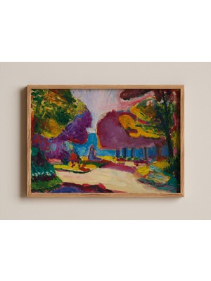 Ninastore Henri Matisse Sanat Baskı Jardin Du Lüksemburg Canlı Fauvist Manzara Renkli Doğa Duvar Sanatı Empres
