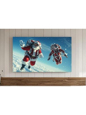 Ninastore Noel Baba Temalı Tv Çerçevesi | Noel Tv Ekranı Dijital Indirme | Tatil Evi Tasarımı Için Eşsiz Noel